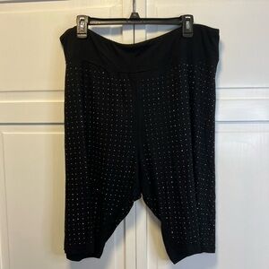 NWT Vocal Biker Shorts With Rhinestones Size Women’s 3XL Color Black